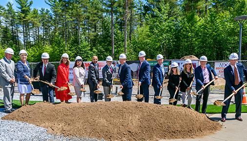 College leaders and elected officials celebrate HVCC North groundbreaking