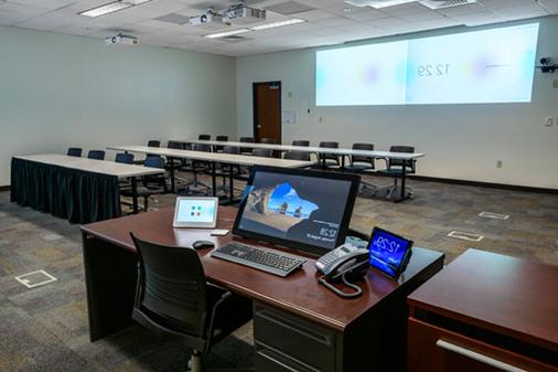 BTC 1030 Classroom with desks and equipment